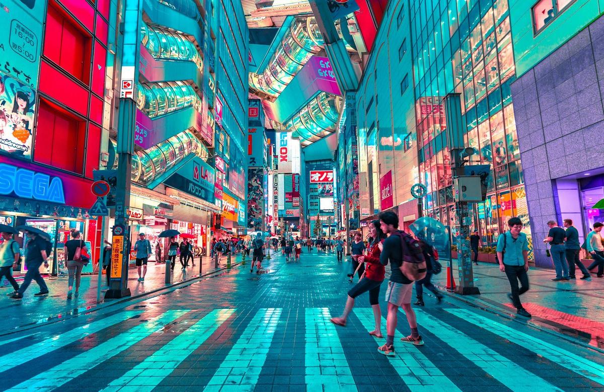 Akihabara, à la nuit tombée