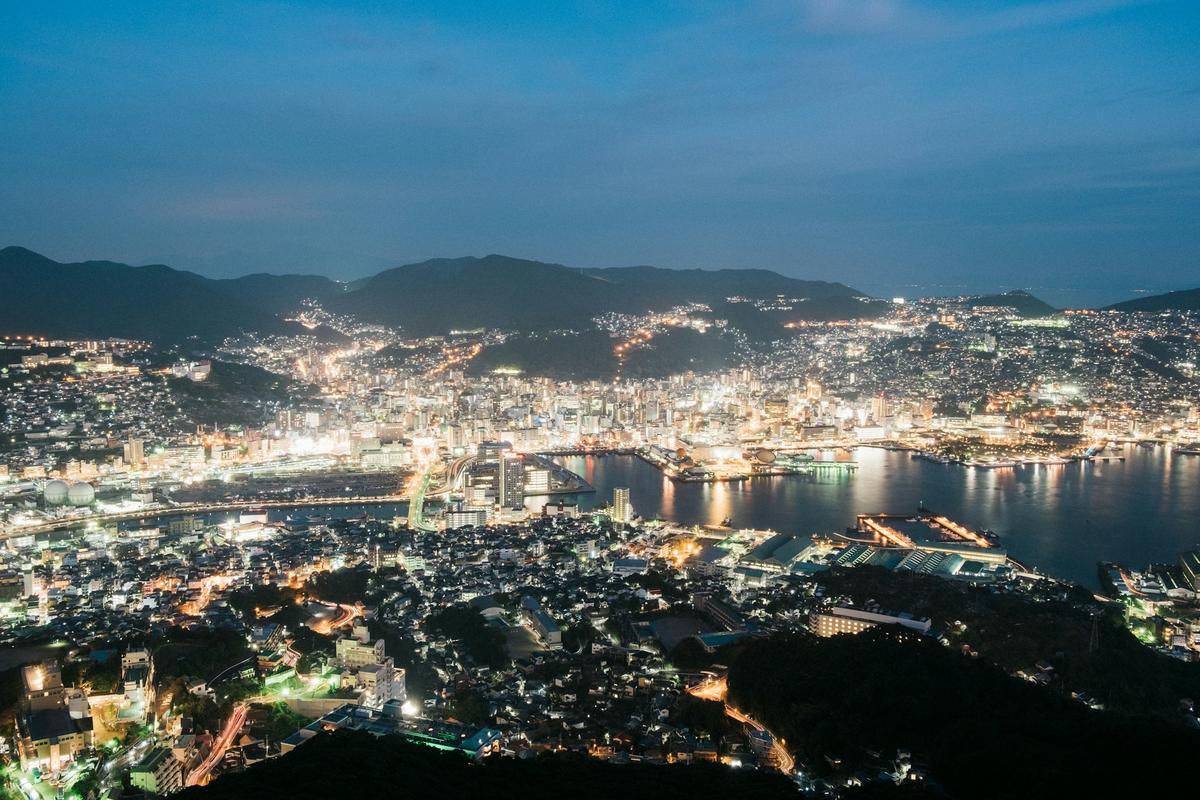 Nagasaki vue du mont Inasa
