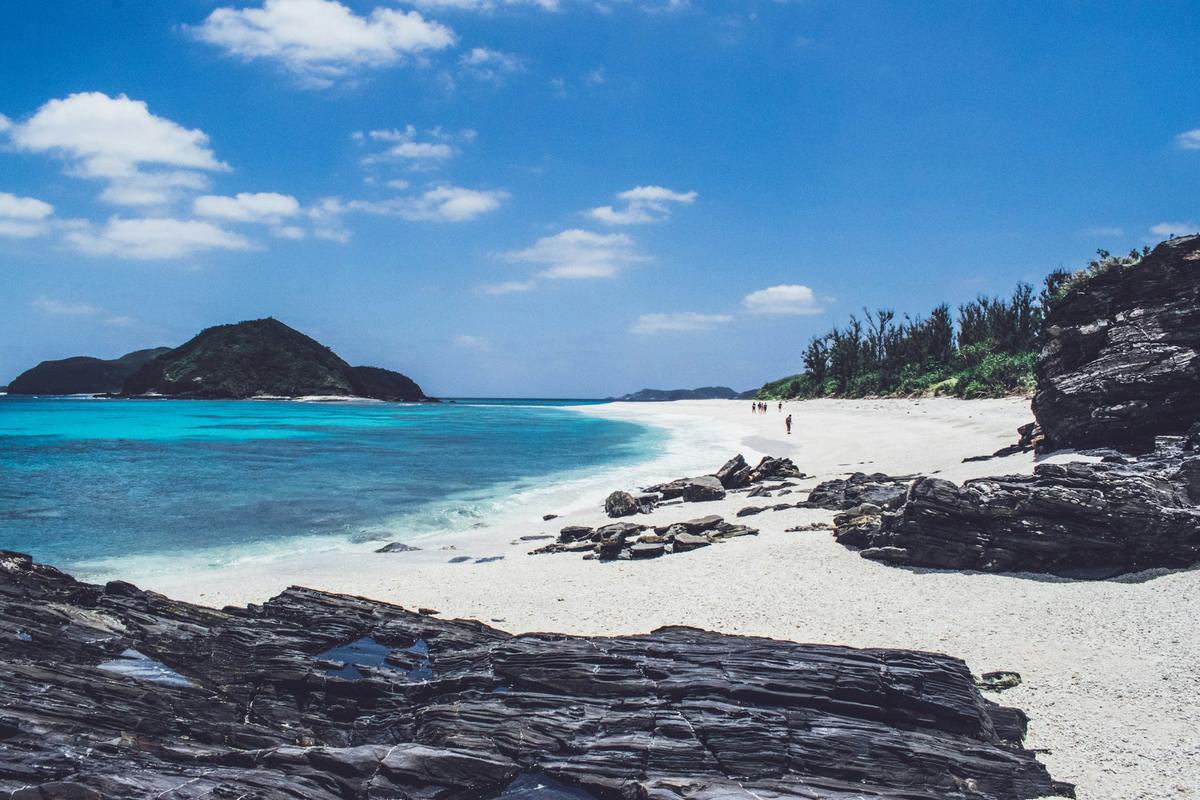 La plage de Furuzamami, sur l'île de Zamami